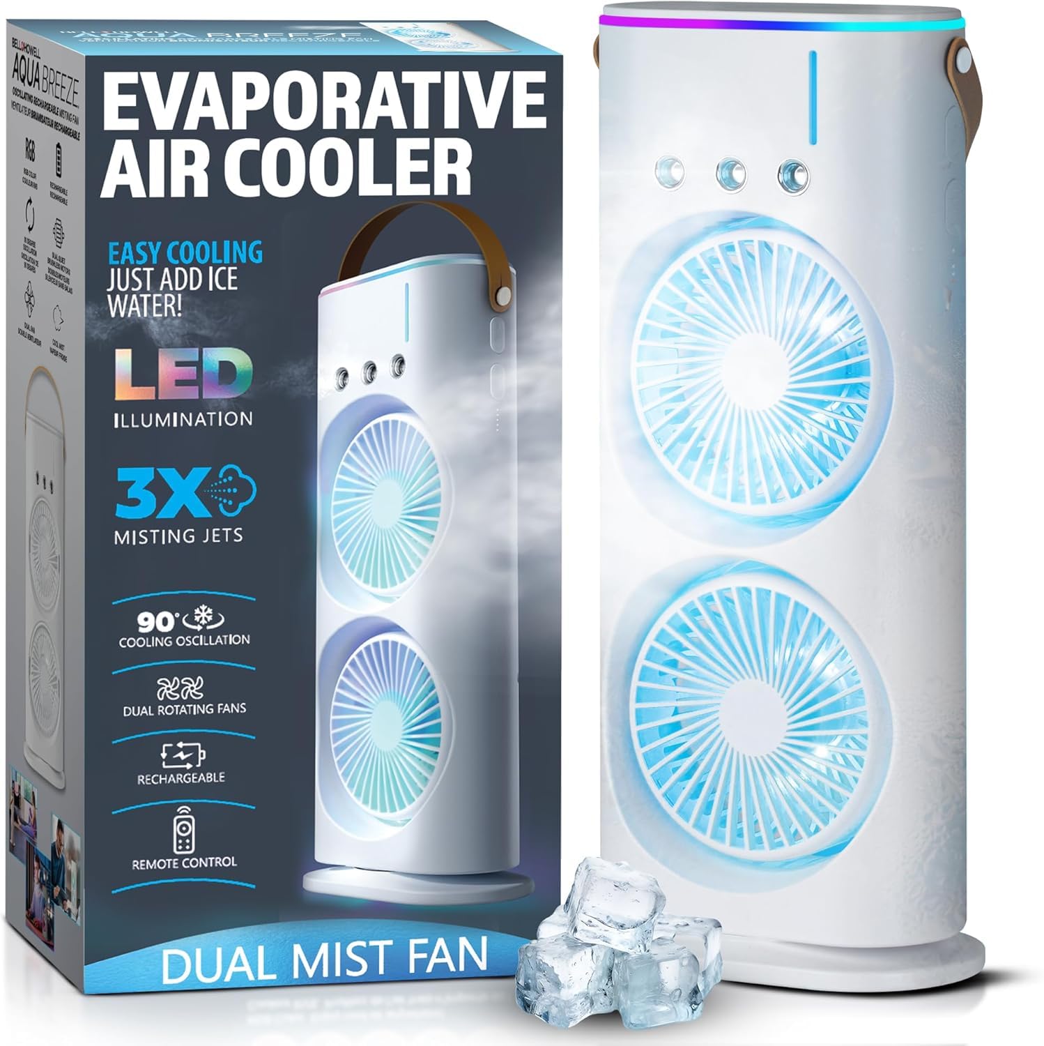 Portable Rechargeable Misting Fan