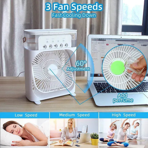 Electric Air Cooler Mini Fan With Mist